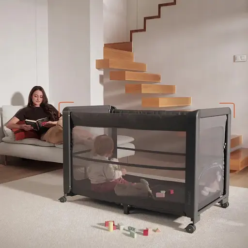 Манеж-ліжко Lionelo Patty Grey Graphite (LO-PATTY GREY GRAPHITE) - фото 8