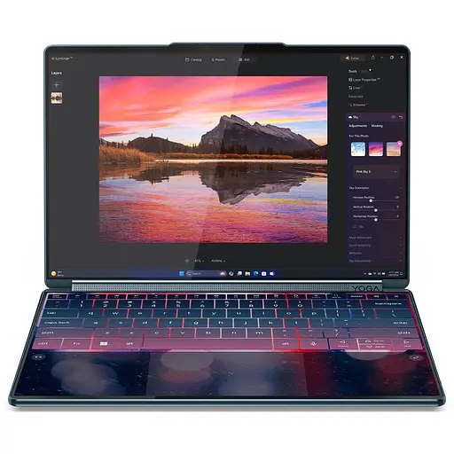 Ноутбук Lenovo Yoga Book 9 14IAH10 Ultra 9 285H la 54GHz, 2x, сенсорный, 32GB LPDDR5x, 1TB, Arc 140T, Windows 11 Pro - фото 13