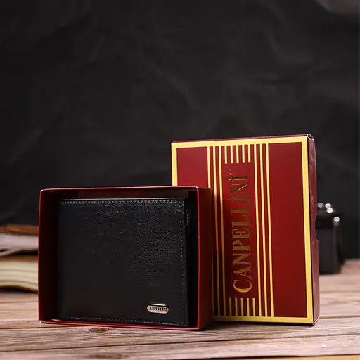 Мужской кожаный кошелек Canpellini 11.5х9.5х2 см acs0025678 - фото 8