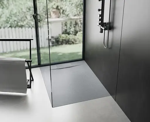 Душевой поддон Rea Bazalt 90x90 grey REA-K4105 Серый - фото 2