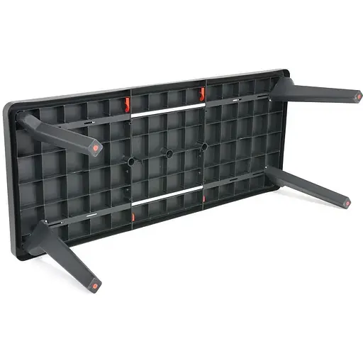 Стол для сада Bica Bergen пластиковый раздвижной графит. - фото 4