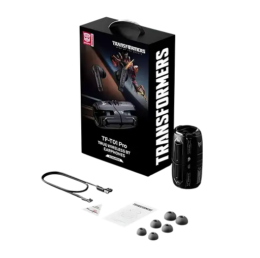 Наушники TWS Hasbro Transformers TF-T01 Pro SCOURGE Black - фото 3