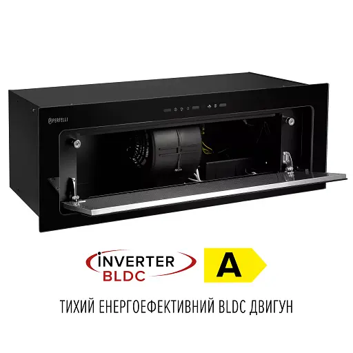 Вытяжка полновстраиваемая Perfelli Design Vision 9 Nero Silenzio - фото 12