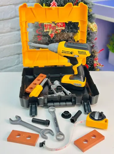 Дитячий набір інструментів у кейсі з шуруповертом на батарейках - фото 4