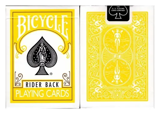 Карты игральные United States Playing Card Company Bicycle Rider Back Yellow deck (09421) - фото 6