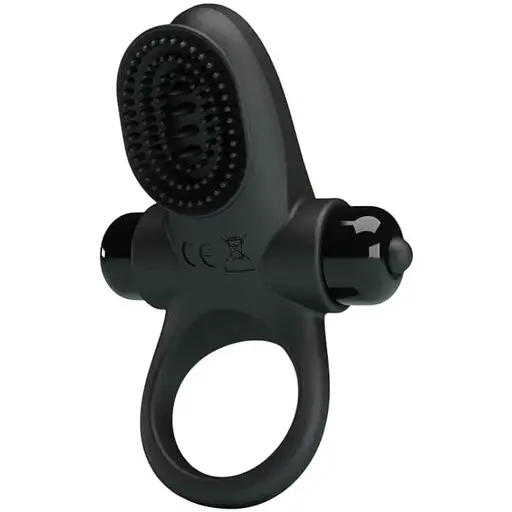 Эрекционное кольцо Pretty Love Vibrant Penis Ring II 8.6 см черный