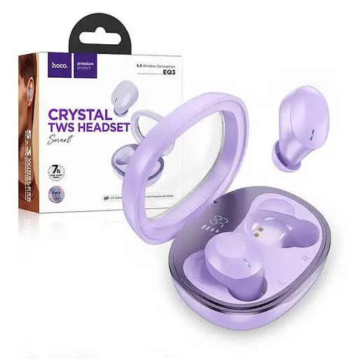 Навушники Hoco EQ3 Smart TWS | BT5.3, 300mAh, 7h | purple - фото 2