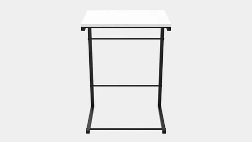 Столик Терри Ferrum-decor 650x440x330 Черный металл ДСП Белый 16 мм (FRD-104648) - фото 2