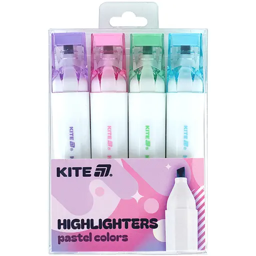 Маркер Highlighter Kite Creative Pastel Colors набір 4 шт. (K24-1145-4)