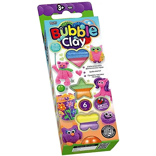 Набор творческого творчества Danko Toys 7995DT Bubble Clay BBC-01-01U,02U укр Вид 2 - фото 1