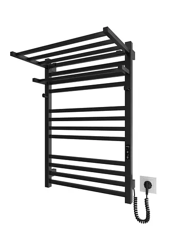 Навісна полиця для рушників HF Sheffield проф. 520x284 3.0.1202.13.BM, Чорний матовий - фото 4