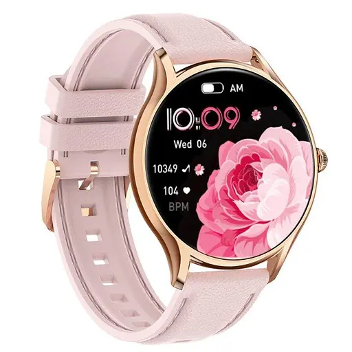 Жіночий розумний наручний годинник Smart Milano Gold Rubber 2 ремінці - фото 2