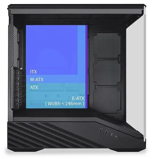 Корпус Lian Li Vector V100R Tempered Glass Black (G99.V100RX.01) Без БП - фото 12