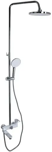 Душевая система универсальная Qtap Jay Chrome/White с изливом QTJAY111CRW45555 - фото 1