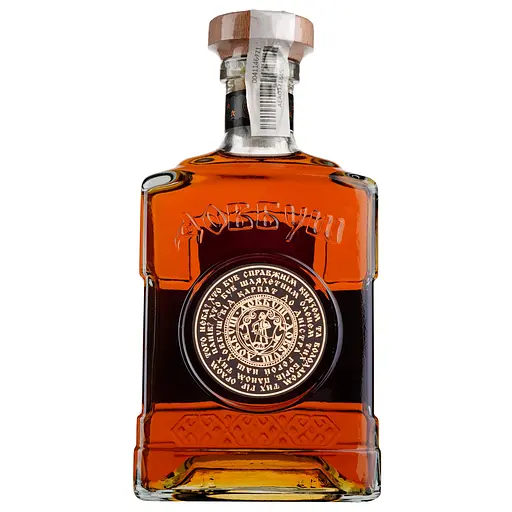 Коньяк України Довбуш Карпатський 5 зірок 40% 1 л (2 шт. х 0.5 л) - фото 3