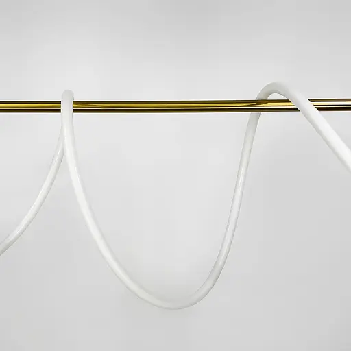 Латунная удлиненная люстра с гибкой LED лентой 170 см Ст. Y 410-1500 AB | Line F - фото 5