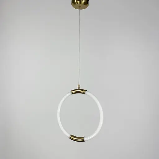 Дизайнерский латунный подвес круг с гибкой LED лентой. | Line F | Арт. Mj60/1 - фото 3