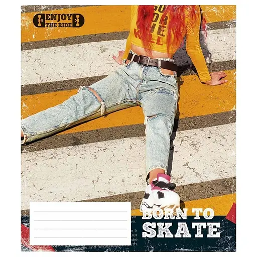 Зошит учнівський "Enjoy the ride" 048-3317L-5 у лінію, 48 аркушів