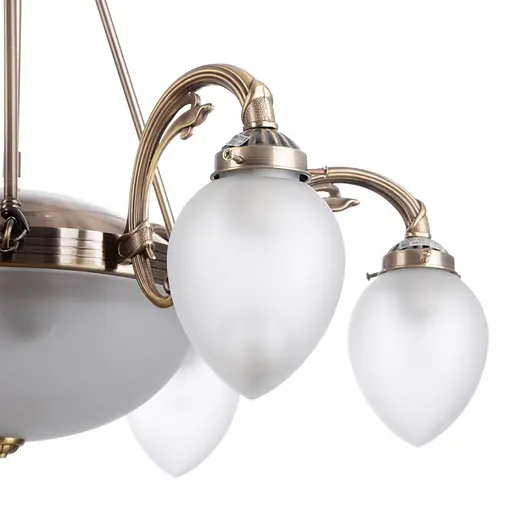 Люстра підвісна Brille класична E27 60W BZ (BKL-432S/8) - фото 2