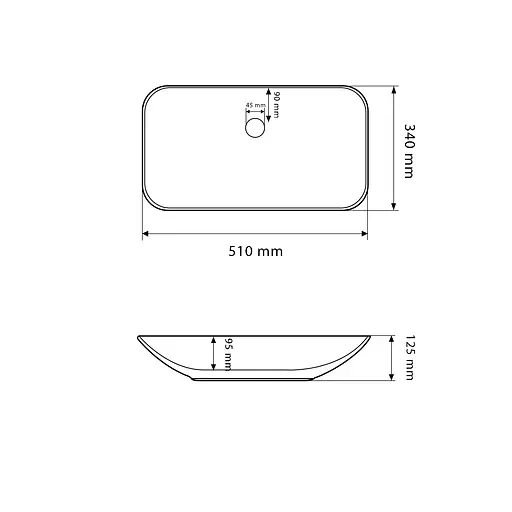 Умивальник VBI Pavia white накладний VBI-012605, Білий - фото 2