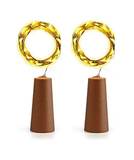 Гирлянда Leds Ночник капля росы 2 шт/  2м 20 led батарейки LR44 - фото 4