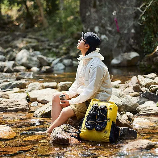 Туристический водонепроницаемый рюкзак Naturehike CNH22BB003 25л (Желтый) - фото 6