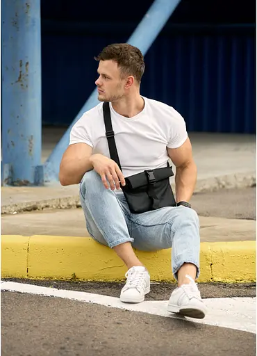 Сумка через плечо мужская Sambag 20х25х4 см sum0015141 - фото 4