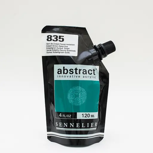 Акрилова фарба Sennelier Abstract, 120 мл, Кобальт зелений глибокий (Cobalt green deep)