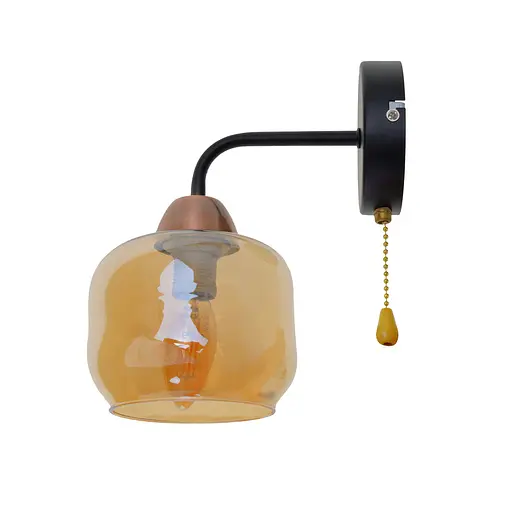 Бра Brille BL-970W/1 E14 BK/AC настінне накладне - фото 4