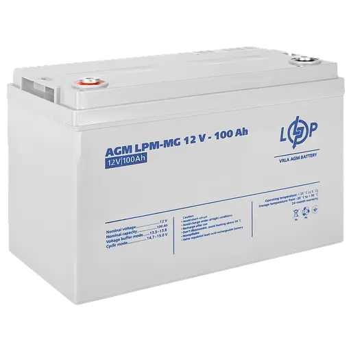 Акумулятор мультигелевий LogicPower LPM-MG 12 V - 100 Ah (LP3877) - фото 2