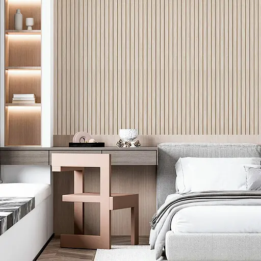 Рейка декоративная Wall Sticker PS 2900х120х12 мм Белый дуб SW-00001741 - фото 7