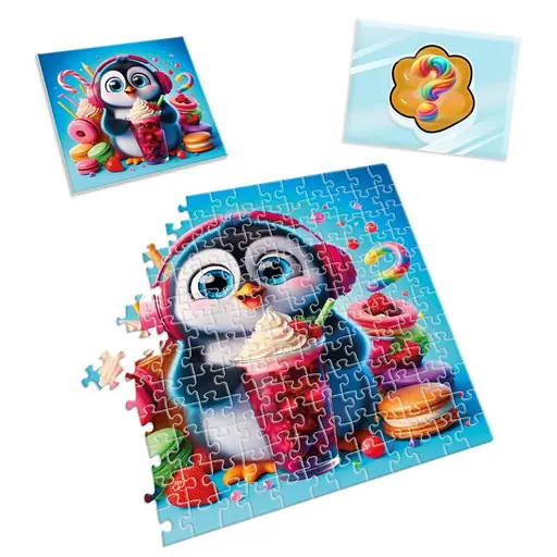 Дитячі пазли з сюрпризом "Пінгвінчик" Vladi Toys VT8030-06, 180 деталей - фото 3