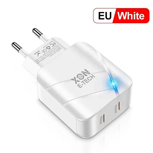 Зарядное устройство XON PowerCharge 40W (PD20) USB Type-C (PCWC040020A0С2W 6105) Белый - фото 1