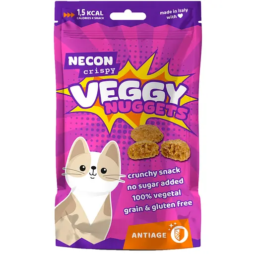 Лакомства для кошек функциональные Necon Cripsy Cat Veggy Antiage 85 г