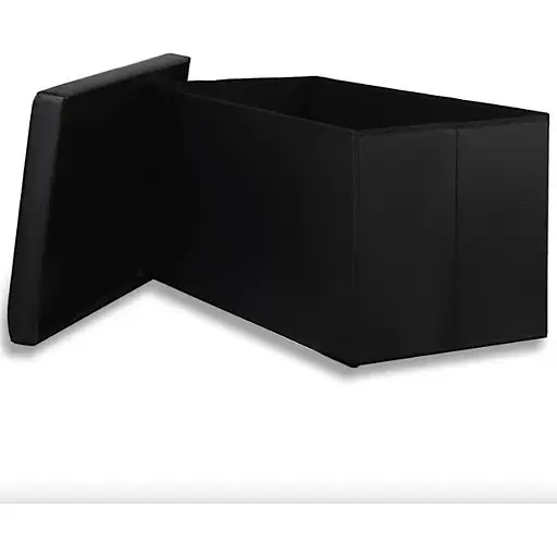 Пуф Leobert Mery 97 л екошкіра чорний - фото 2