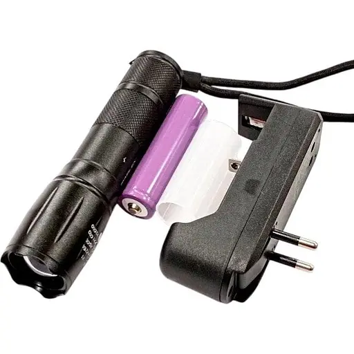 Ручной светодиодный фонарик Police RB-214 карманного типа батарейка 1 х ААА 1.5 Вт Черный - фото 1