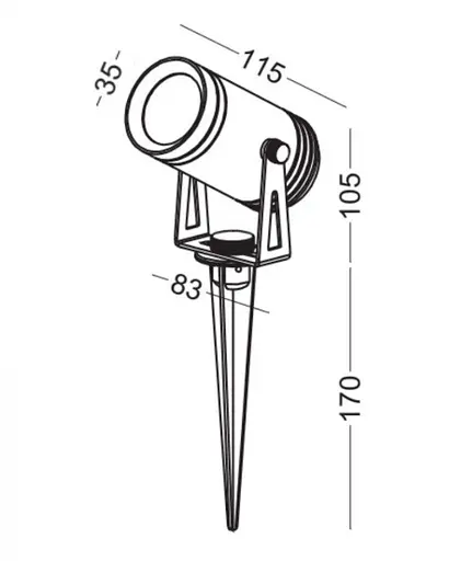 Світильник на ніжці KLOODI KDSL-PA60 6W 3K 38D - фото 3