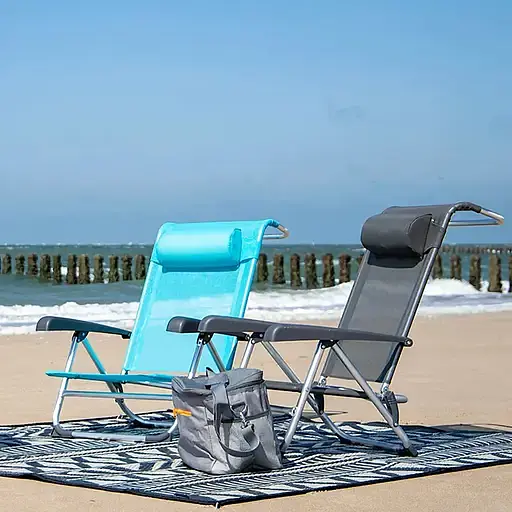 Крісло розкладне Bo-Camp Saint-Tropez сіре (DAS303395) - фото 14