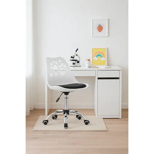 Офисное кресло Leobert Print бело-черный - фото 2