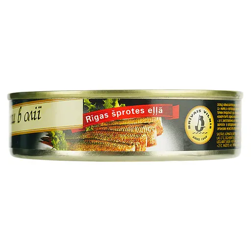 Шпроти Brivais Vilnis ризькі в олії 160 г - фото 2