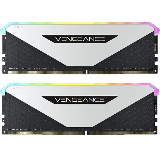 Модуль памяти для компьютера DDR4 32GB (2x16GB) 3600 MHz Vengeance RGB RT White Corsair (CMN32GX4M2Z3600C18W)