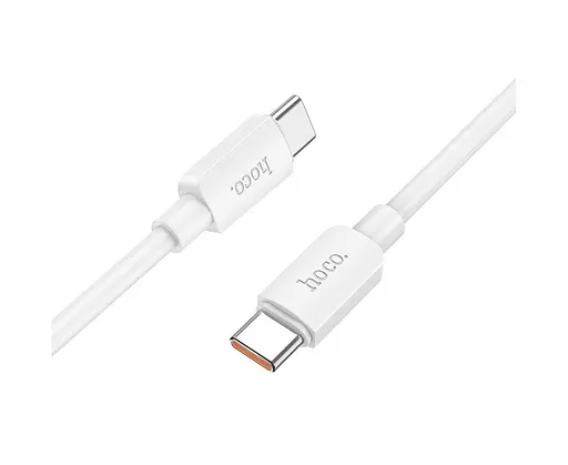 Кабель Hoco X96 Type-C to Type-C скоростной 100 ВТ белый - фото 1