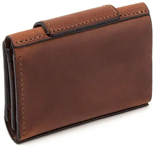 Кожаный женский кошелек Grande Pelle 10х8х2 см acs0024520 - фото 3