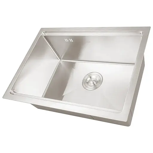 Кухонна мийка з нержавіючої сталі 1.5 мм під стільницю Nett NS-5742, Нержавіюча сталь - фото 2