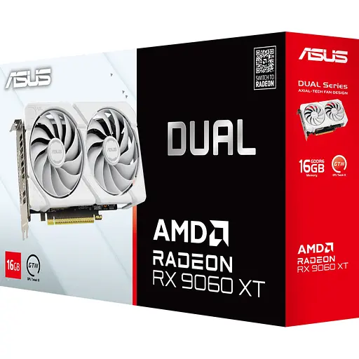 Відеокарта ASUS Radeon RX 9060 XT 16Gb DUAL WHITE OC (DUAL-RX9060XT-16G-WHITE) - фото 12