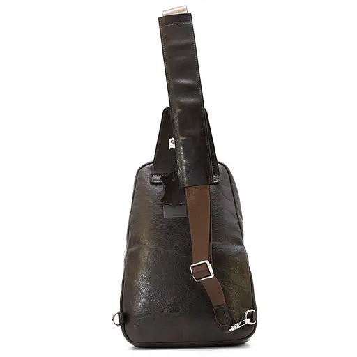 Шкіряна сумка-слінг Grande Pelle 31х20х7 см sum0025545 - фото 2