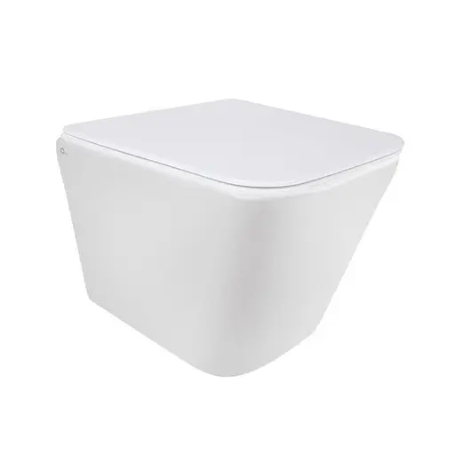 Унитаз подвесной Qtap Tern безободковый с сиденьем Soft-close QT1733052ERW, Белый - фото 1