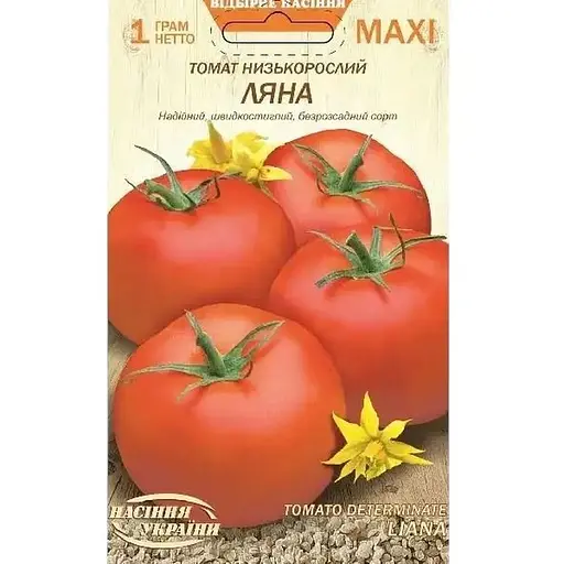 Насіння помідора Насіння України Maxi Томат низькорослий Ляна 1 г (685450)