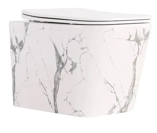 Унитаз подвесной Qtap Tern Ultra Quiet, с сиденьем Slim Duroplast/Soft-close/Quick relase QT17332303ASMR - фото 1