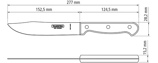 Нож для мяса Tramontina Polywood, 152 мм (6710929) - фото 2
